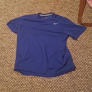 Blue athletic shirt